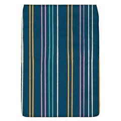 Multicolored Stripes On Blue Removable Flap Cover (l) by SychEva