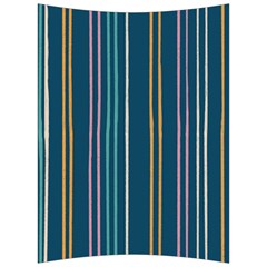 Multicolored Stripes On Blue Back Support Cushion by SychEva