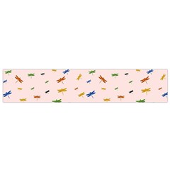 Dragonfly On Pink Small Flano Scarf