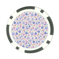 Watercolor Dandelions Poker Chip Card Guard by SychEva