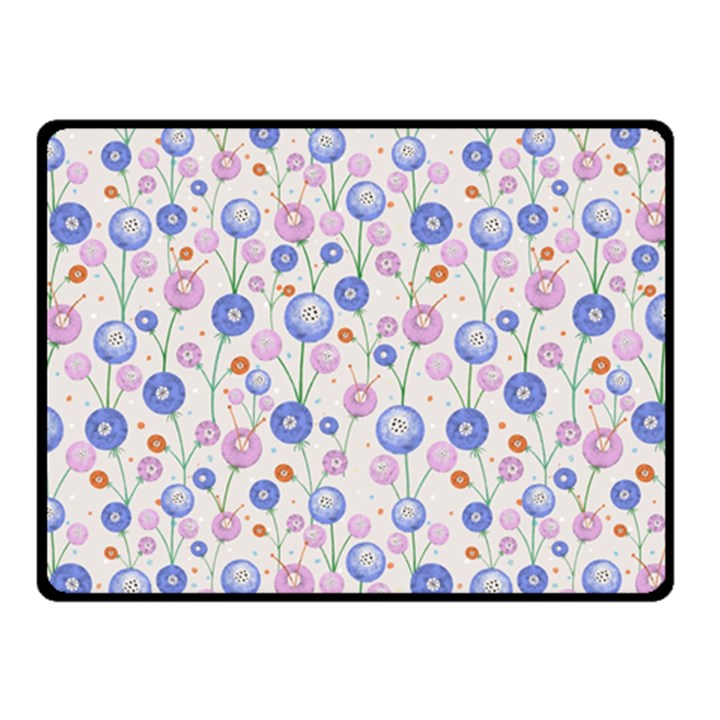 Watercolor Dandelions Fleece Blanket (Small)