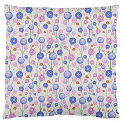 Watercolor Dandelions Standard Flano Cushion Case (two Sides) by SychEva