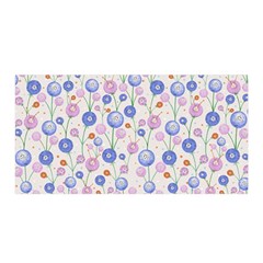 Watercolor Dandelions Satin Wrap by SychEva