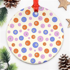 Multicolored Circles Ornament (round) by SychEva