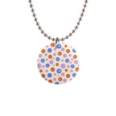 Multicolored Circles 1  Button Necklace by SychEva