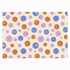 Multicolored Circles Large Glasses Cloth (2 Sides) by SychEva