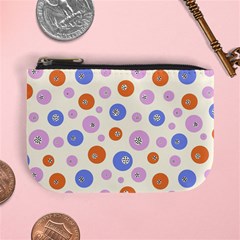 Multicolored Circles Mini Coin Purse by SychEva