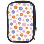 Multicolored Circles Compact Camera Leather Case Front