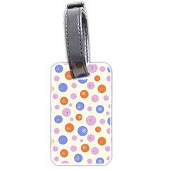 Multicolored Circles Luggage Tag (two Sides) by SychEva