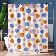 Multicolored Circles Shower Curtain 60  X 72  (medium)  by SychEva