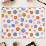 Multicolored Circles Cosmetic Bag (XXXL) Front