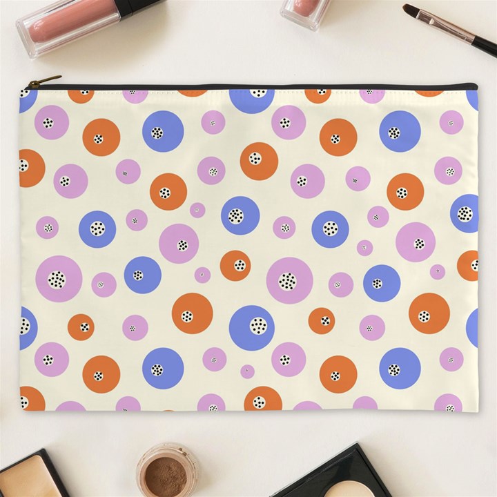 Multicolored Circles Cosmetic Bag (XXXL)