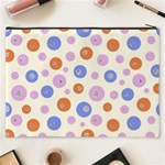 Multicolored Circles Cosmetic Bag (XXXL) Back