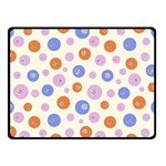 Multicolored Circles Double Sided Fleece Blanket (Small)  45 x34  Blanket Front