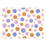 Multicolored Circles Double Sided Flano Blanket (Mini)  35 x27  Blanket Front