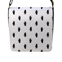 Vampire Hand Motif Graphic Print Pattern Flap Closure Messenger Bag (l) by dflcprintsclothing