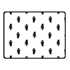 Vampire Hand Motif Graphic Print Pattern Double Sided Fleece Blanket (small)  by dflcprintsclothing