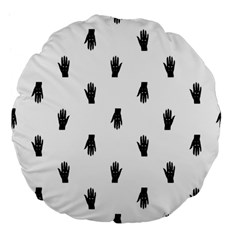 Vampire Hand Motif Graphic Print Pattern Large 18  Premium Flano Round Cushions