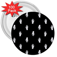 Vampire Hand Motif Graphic Print Pattern 2 3  Buttons (100 Pack)  by dflcprintsclothing