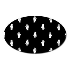 Vampire Hand Motif Graphic Print Pattern 2 Oval Magnet by dflcprintsclothing