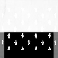 Vampire Hand Motif Graphic Print Pattern 2 Rectangular Jigsaw Puzzl by dflcprintsclothing