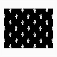 Vampire Hand Motif Graphic Print Pattern 2 Small Glasses Cloth