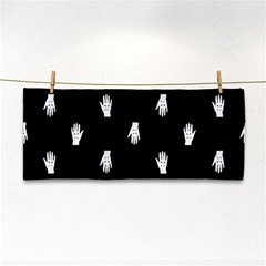 Vampire Hand Motif Graphic Print Pattern 2 Hand Towel by dflcprintsclothing