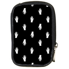 Vampire Hand Motif Graphic Print Pattern 2 Compact Camera Leather Case