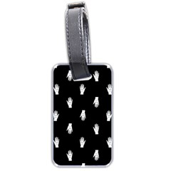 Vampire Hand Motif Graphic Print Pattern 2 Luggage Tag (two Sides) by dflcprintsclothing