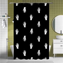 Vampire Hand Motif Graphic Print Pattern 2 Shower Curtain 48  X 72  (small)  by dflcprintsclothing