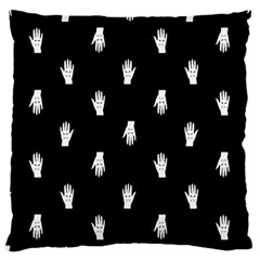 Vampire Hand Motif Graphic Print Pattern 2 Large Flano Cushion Case (one Side) by dflcprintsclothing