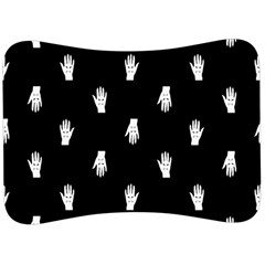 Vampire Hand Motif Graphic Print Pattern 2 Velour Seat Head Rest Cushion by dflcprintsclothing