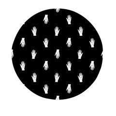 Vampire Hand Motif Graphic Print Pattern 2 Mini Round Pill Box by dflcprintsclothing