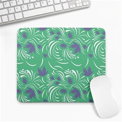 Folk Floral Pattern  Abstract Flowers Print  Seamless Pattern Large Mousepads by Eskimos