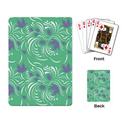 Folk Floral Pattern  Abstract Flowers Print  Seamless Pattern Playing Cards Single Design (rectangle) by Eskimos