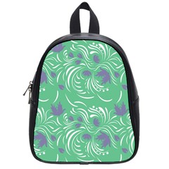 Folk Floral Pattern  Abstract Flowers Print  Seamless Pattern School Bag (small) by Eskimos