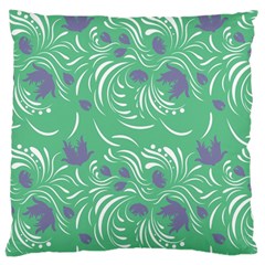 Folk Floral Pattern  Abstract Flowers Print  Seamless Pattern Large Cushion Case (one Side) by Eskimos