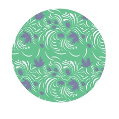 Folk Floral Pattern  Abstract Flowers Print  Seamless Pattern Mini Round Pill Box by Eskimos