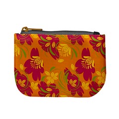 Folk Floral Pattern  Abstract Flowers Print  Seamless Pattern Mini Coin Purse by Eskimos