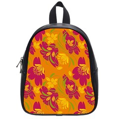 Folk Floral Pattern  Abstract Flowers Print  Seamless Pattern School Bag (small) by Eskimos