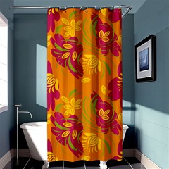 Folk Floral Pattern  Abstract Flowers Print  Seamless Pattern Shower Curtain 36  X 72  (stall)  by Eskimos