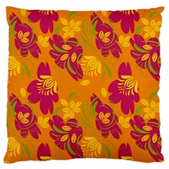 Folk Floral Pattern  Abstract Flowers Print  Seamless Pattern Standard Flano Cushion Case (one Side) by Eskimos