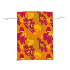 Folk Floral Pattern  Abstract Flowers Print  Seamless Pattern Lightweight Drawstring Pouch (l) by Eskimos