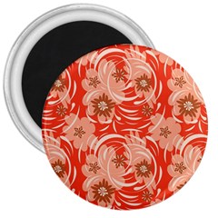 Folk Floral Pattern  Abstract Flowers Print  Seamless Pattern 3  Magnets by Eskimos