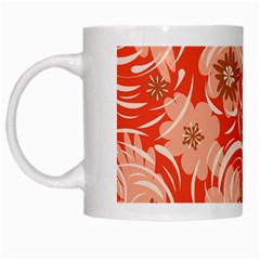 Folk Floral Pattern  Abstract Flowers Print  Seamless Pattern White Mugs by Eskimos