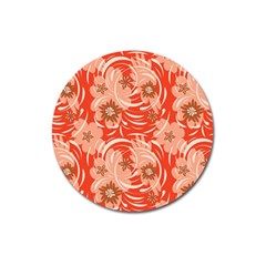 Folk Floral Pattern  Abstract Flowers Print  Seamless Pattern Magnet 3  (round) by Eskimos