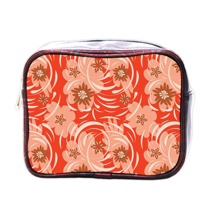 Folk floral pattern. Abstract flowers print. seamless pattern Mini Toiletries Bag (One Side)