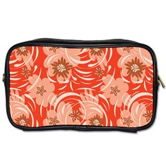 Folk Floral Pattern  Abstract Flowers Print  Seamless Pattern Toiletries Bag (one Side) by Eskimos