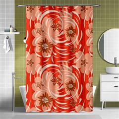 Folk Floral Pattern  Abstract Flowers Print  Seamless Pattern Shower Curtain 48  X 72  (small)  by Eskimos