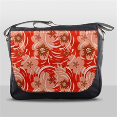 Folk Floral Pattern  Abstract Flowers Print  Seamless Pattern Messenger Bag by Eskimos